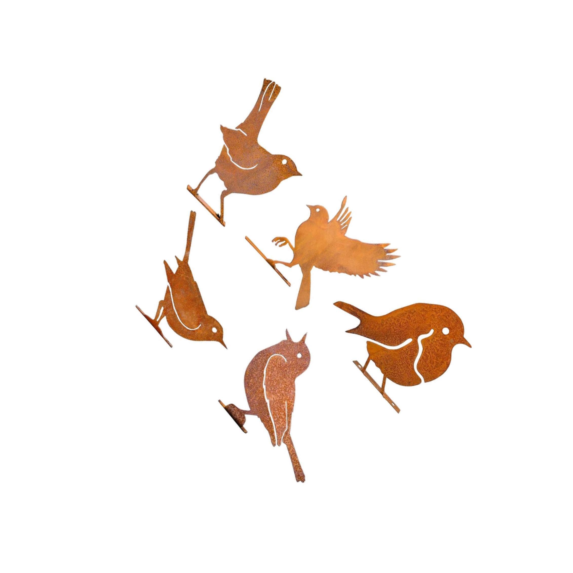 Quxvuis Charming Garden Ornaments Decorative Signs Attractive Garden With Ease Metal Bird Ornament Can Be Installed With Screw Metal Bird Silhouette Fence Ter, Style B