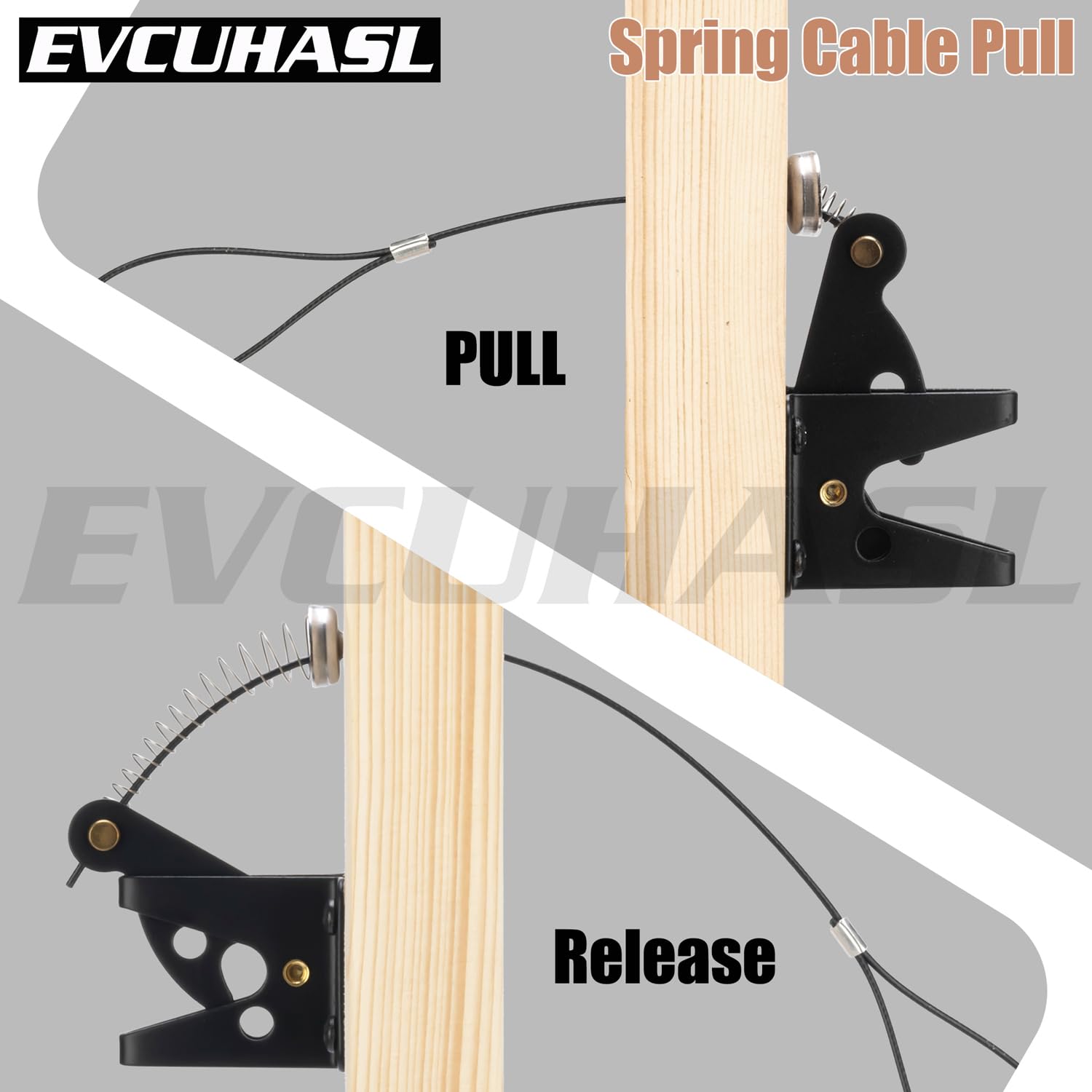 Snapklik.com : 1 Piece Gate Latch Cable Pull, Stainless Steel Spring ...