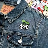 Winks For Days Cherry Skulls Embroidered Iron-On Patch