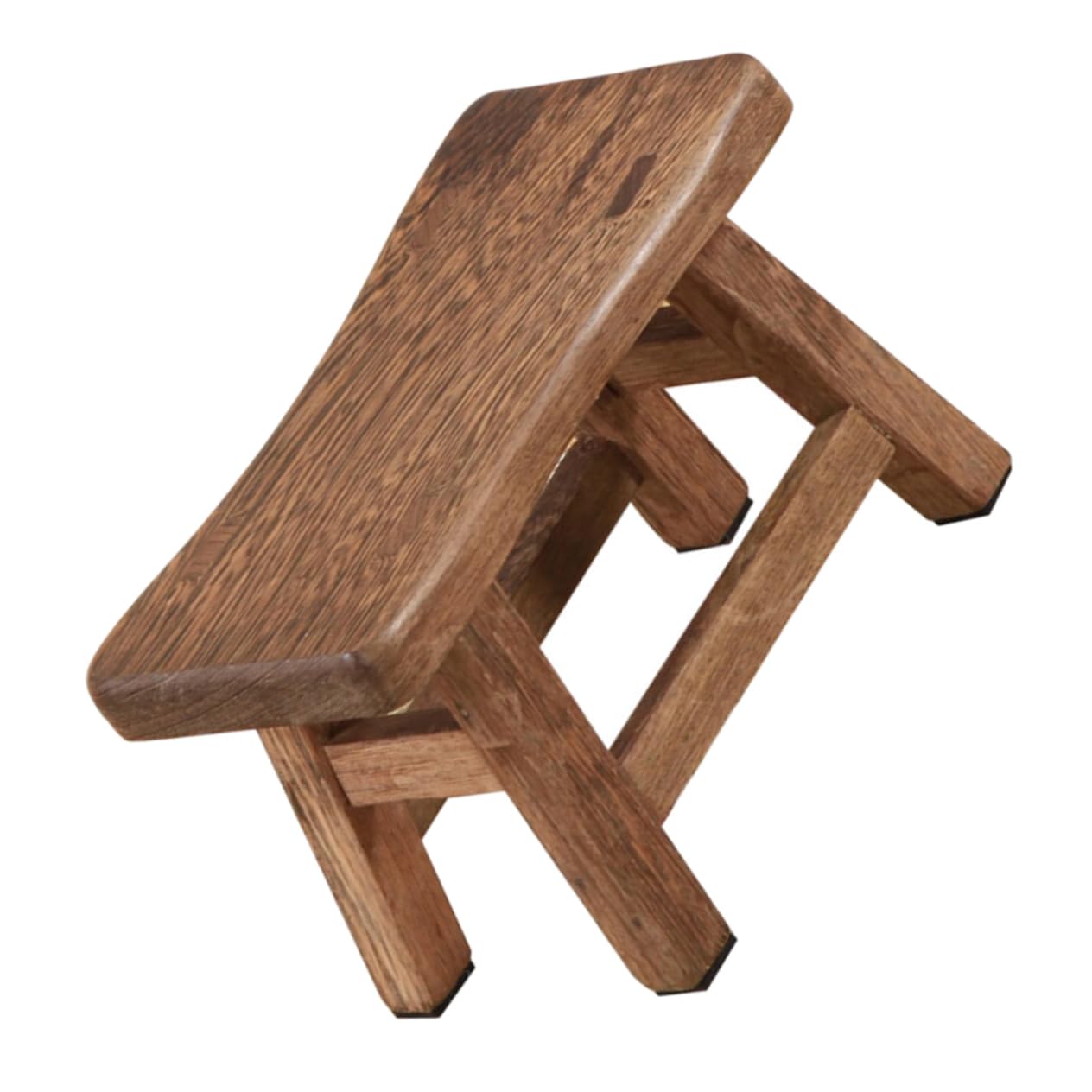 FAVOMOTO Lid Wood Children's Stool Wooden Foot Stool for Bathroom Living Room Kitchen Sturdy Portable Wing Design