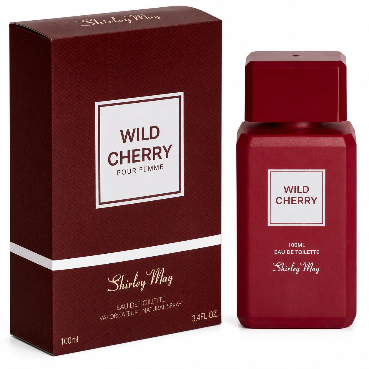 Shirley May Wild Cherry EDT 100 ml for Women & Men | Long Lasting Fruity Nutty Perfume | Black Cherry Vanilla Tonka Woody Fragrance | Premium UAE Perfume-image-42