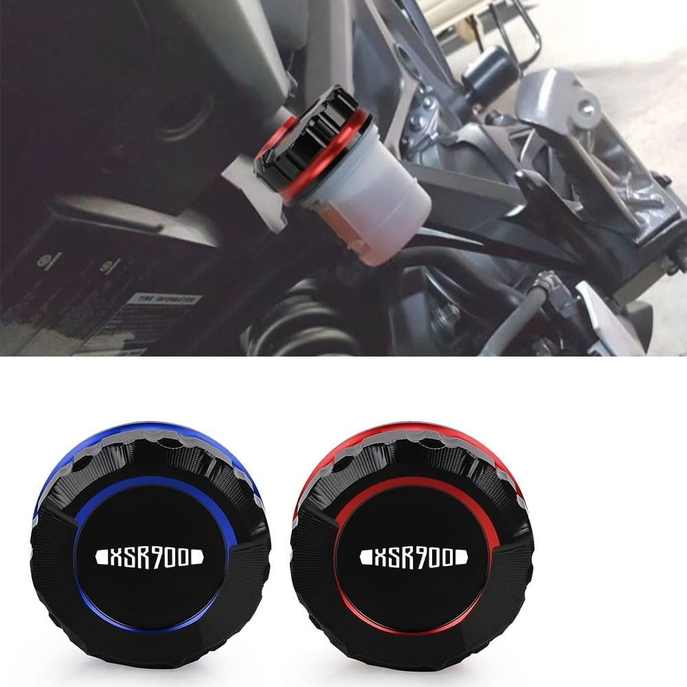 Motorcycle Oil Filler Caps, Motorcycle Accessory Rear Brake Fluid Reservoir Master Cylinder Cover CNC Oil Cap For XSR900 2016-2021-2022-2023