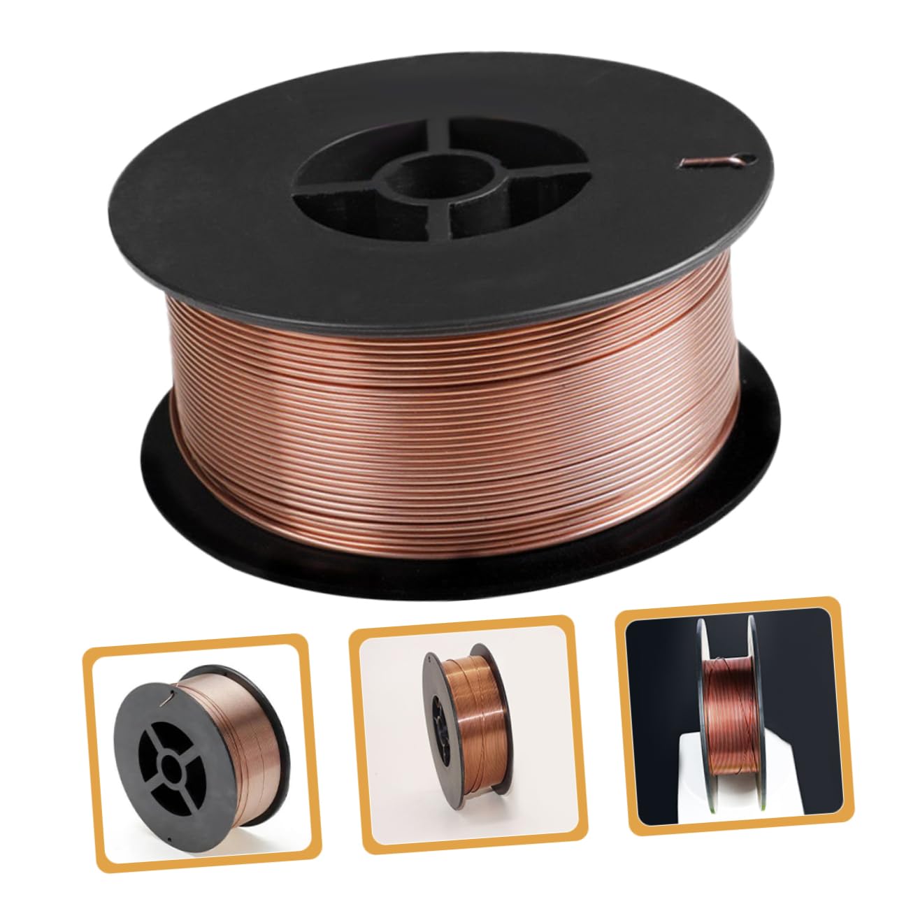 Alambre de Soldadura 0,8mm de Acero al Carbono sin Gas para Soldador