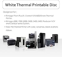 Vista 4 de PlexDisc CD-R 700MB 52X Hub térmico blanco imprimible - husillo de 100 discos (FFP) - 631-415-BX