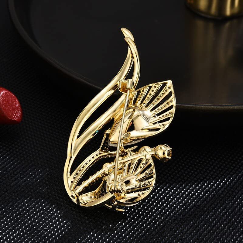 Image of Calla Lily Brooch for Women Girls Rhinestone Brooch Lapel Pin Flower Brooch Hat Pin Jewelry for Her
