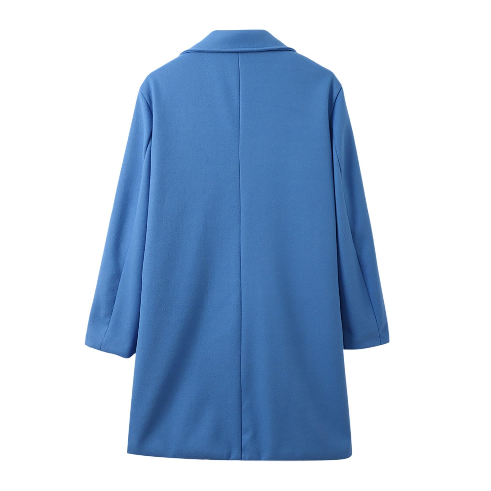 Trench Hombre,Gabardina Larga Hombre Clásica de Temporada Otoño Invierno Abrigo Impermeable Resistente al con Cuello Solapa