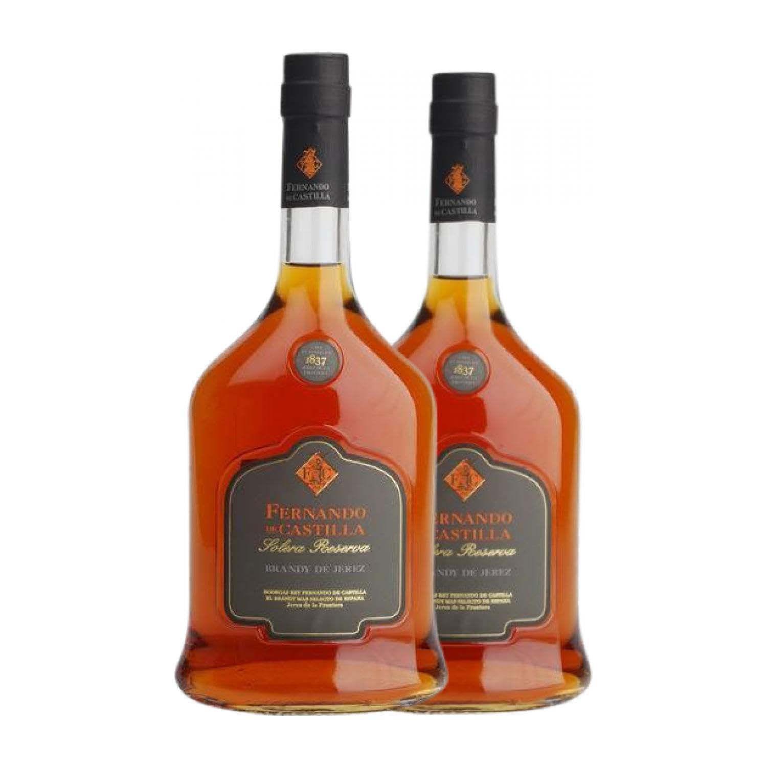 Brandy Fernando de Castilla Solera Jerez-Xérès-Sherry Reserva 70 cl (Caja de 2 Botellas de 70 cl)