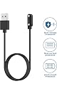 Smart Watch Universal Charger 4 Pin Magnetic, Smartwatch Accessories 4 Pin Magnetic Suction Charger for Smart Watch/Fitness Tracker, Cable Contact Pin Spacing Compatible 7.62mm gallery image