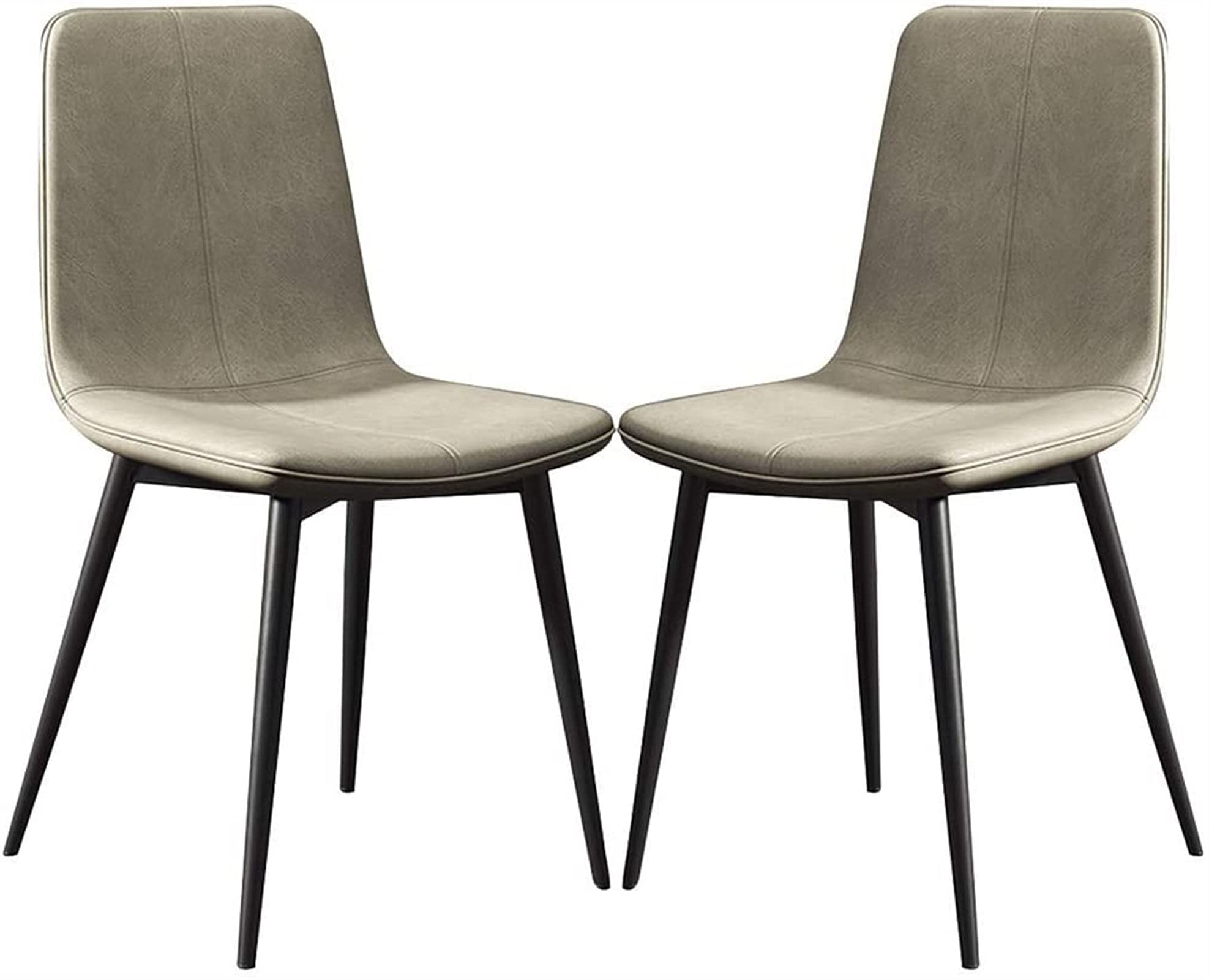 Chaise salle a manger confortable en cuir PU pour éliminer la fatigue Lot de 2