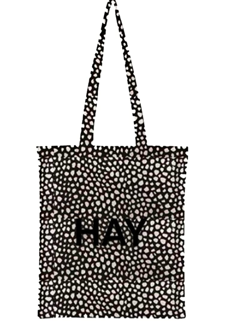 ヘイ トートバッグ HAY メンズ レディース COTTON BAG コットンバッグ BLACK DOT ドット 700111バッグ [並行輸入品]