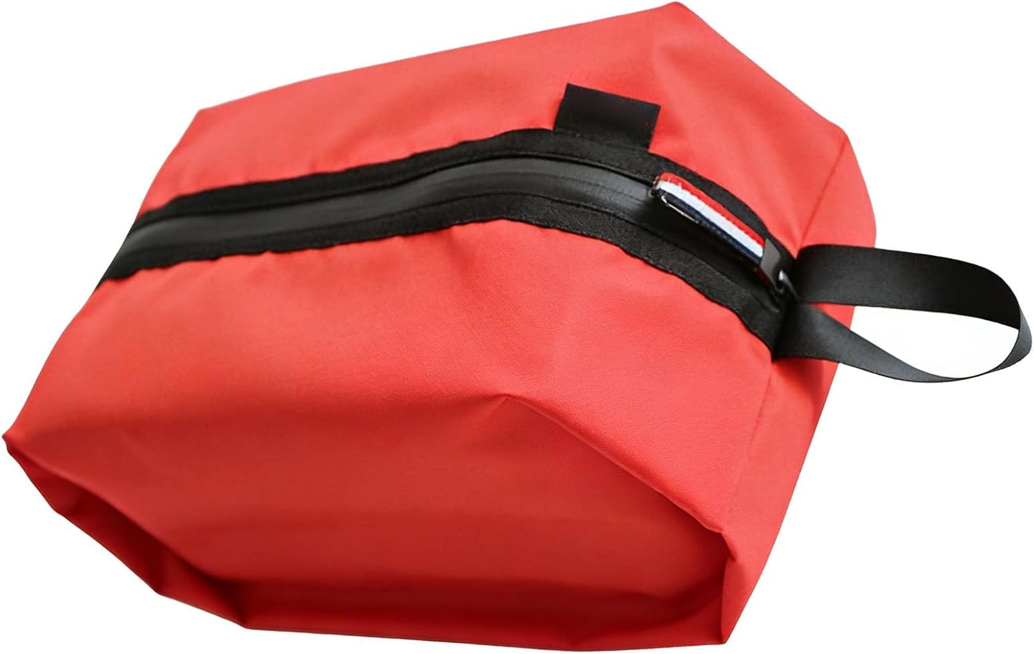 Karlak Organize Travel Shoe Storage Bag Oxford Cloth Shoe Bag with Zip, Reinforced Stitching for Smooth Access, Ideal for Outdoor Camping (Red)