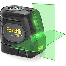 Fanttik D2 PRO Self-Leveling Cross Line Laser Level with LED Screen & DT1 Laser Level Tripod