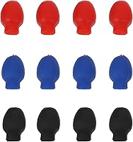 Vista 1 de VICASKY 6 pares de fundas de goma para baquetas, accesorios de amortiguador de tambor, punta de baqueta, puntas de práctica silenciosas, punta