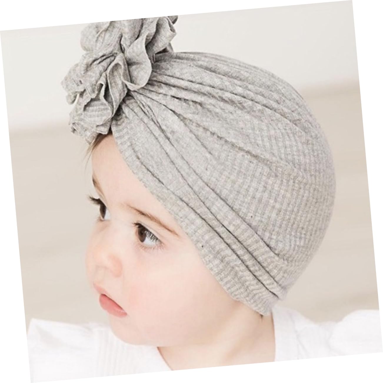 Gorra De Flor De Bebe Diadema para Niños Sombrero Anudado Recién Nacido Gorro Bebe Recien Nacido Gorritos Bebé Recién o Gorro De Bebé De Hilo De