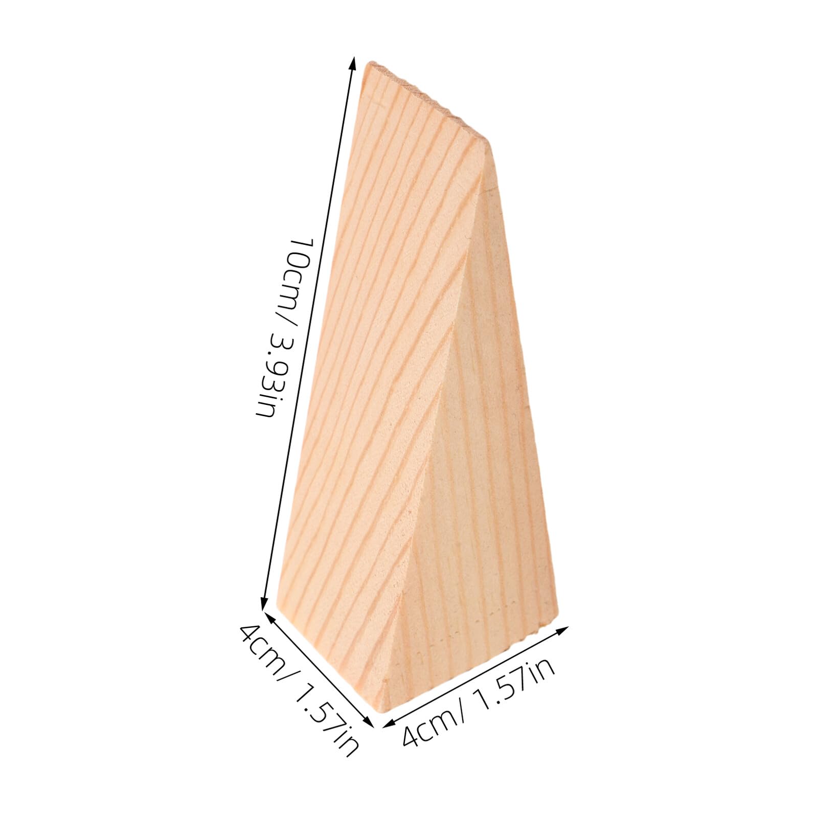 12 Piezas Cuñas de Madera Dura Topes Triangulares para Puerta Cuña de Madera para Bricolaje para Proyectos de Carpintería