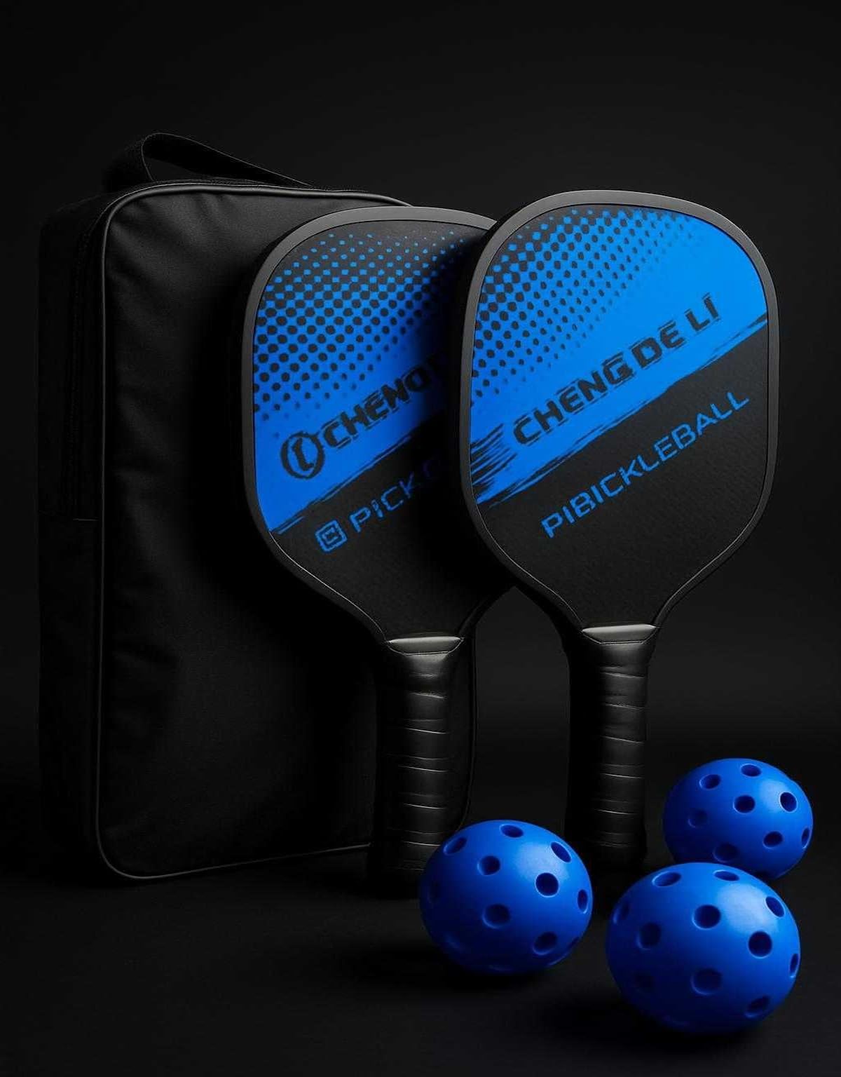 Chocozone Wooden Pickleball Paddle with 4 Pickle Ball Balls & Cover Pickleball Racket Set for Beginners with Cushion Comfort Grip Birthday Gifts for Boys & Girls-image-32