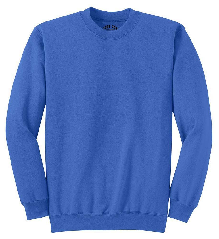 Joe's USA Tall Ultimate Crewneck Sweatshirt in 20 Colors. Tall Sizes: LT-4XLT
