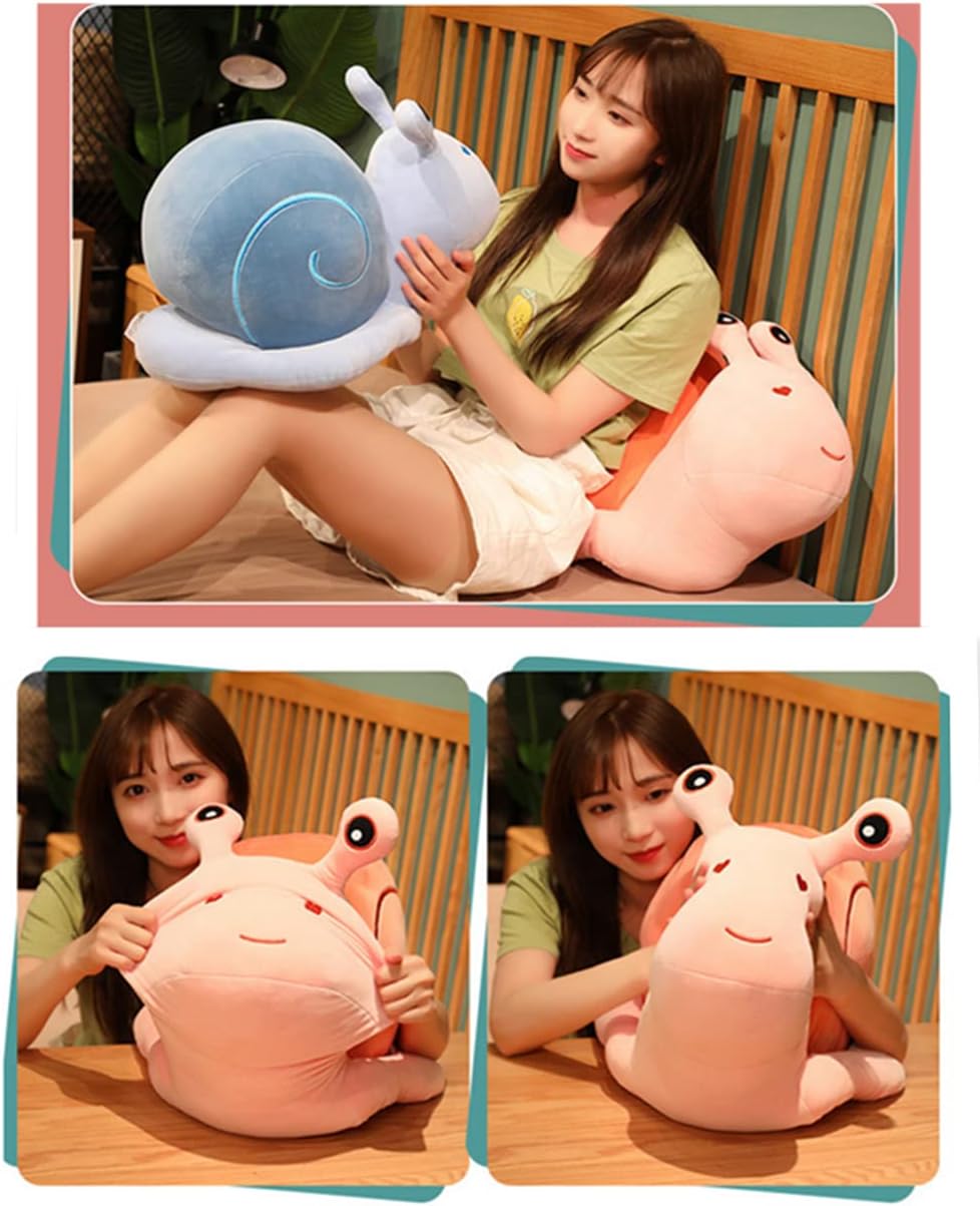 18" Cute Cartoon Snail Doll Plush Toy Cute Soft Snail Plush Toy Snail Stuffed Animal Toy Big Snail Pillow Doll for Valentine's Day Children's Birthday Home Decoration. (Yellow)