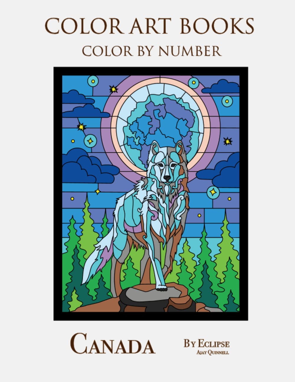 Canada - Color By Number Book : Standard paper edition