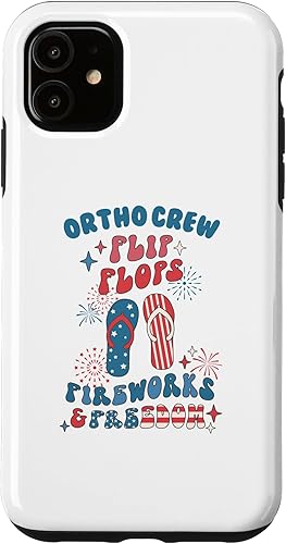Miniatura 10 de iPhone 11 Pro Ortho Crew Orthopedic Nurse July 4th Memorial Veterans Day Case