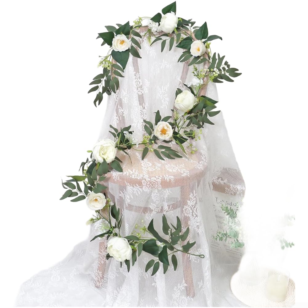Guirlande de fleurs artificielles pour arche de mariage et deco de table fleurie