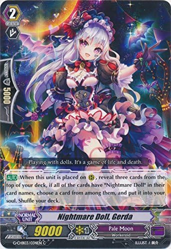 Bushiroad Muñeca Pesadilla, Gerda - G-CHB03/034EN - C - G Character Booster 3: Rummy Laberinto Bajo La Luz De La Luna