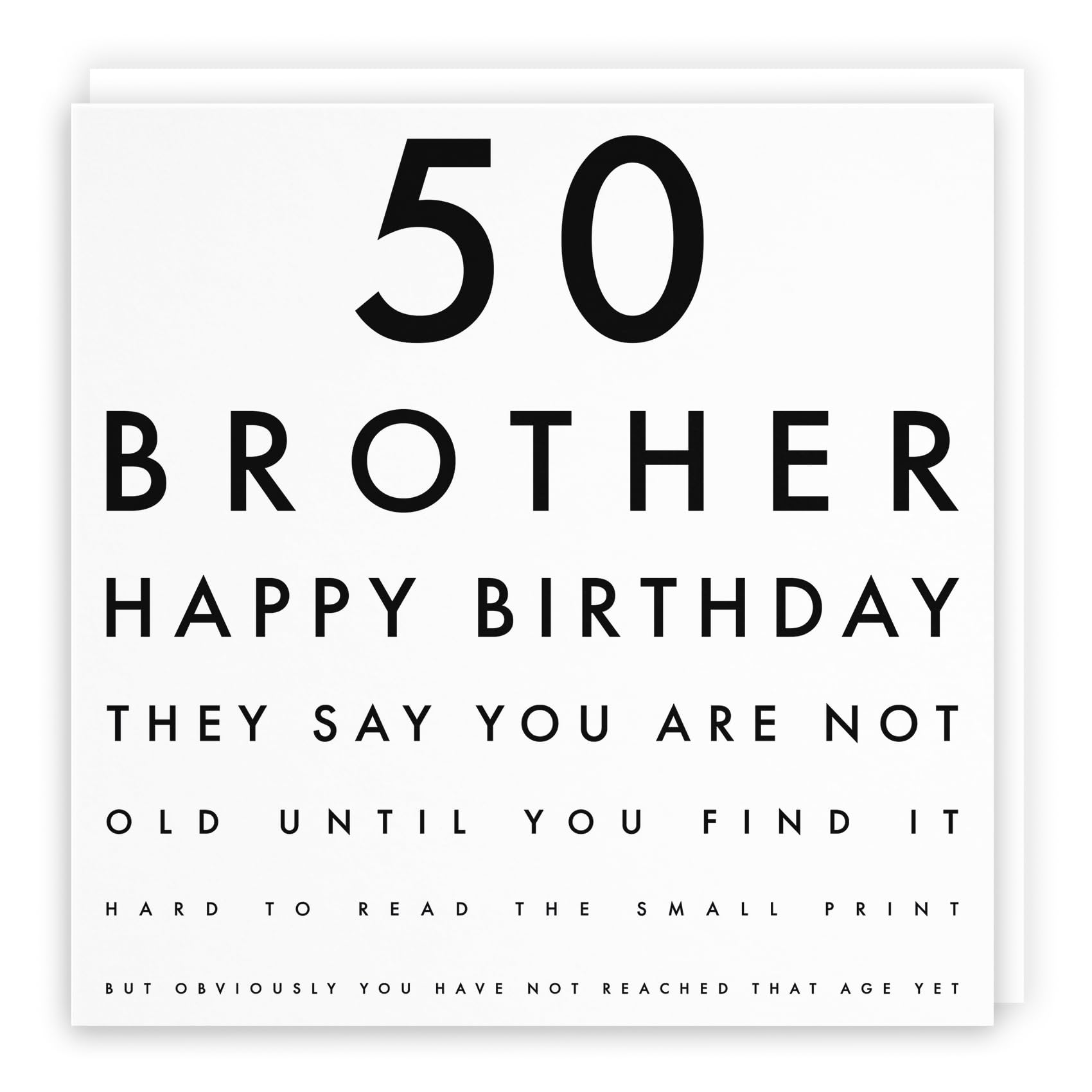 Tarjeta De Cumpleaños Número 10 Para Hermano - Hunts England, 148x148 Mm, Interior En Blanco, Con Sobre