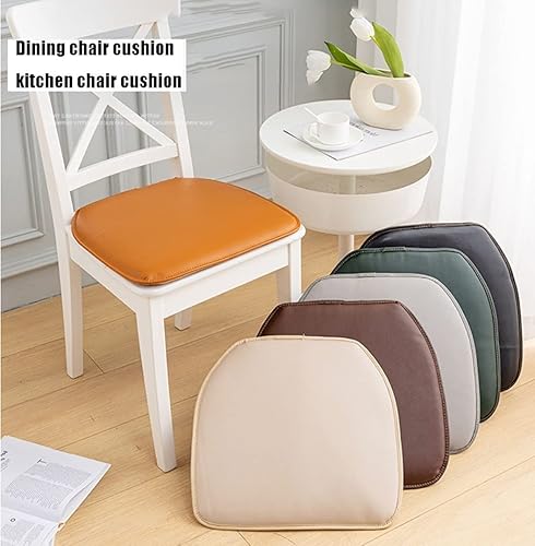Miniatura 2 de Paquete de 124 cojines de cuero para silla, cojín de asiento de herradura, antideslizante para sillas de comedor, sillas de cocina, sillas de