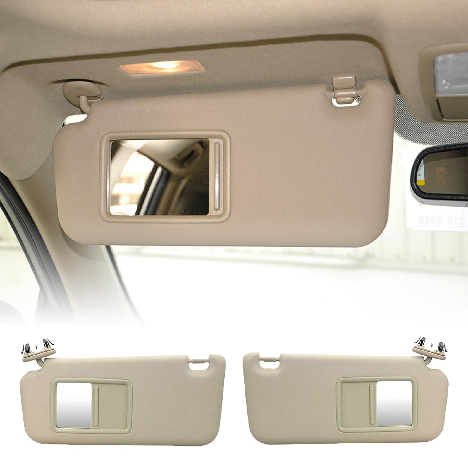 Parasole Bloccante Adatto Per 7432035A91B1 2010-2023 Scudo Con Trucco Vanità Luce Copertura Accessori Auto Sicuro