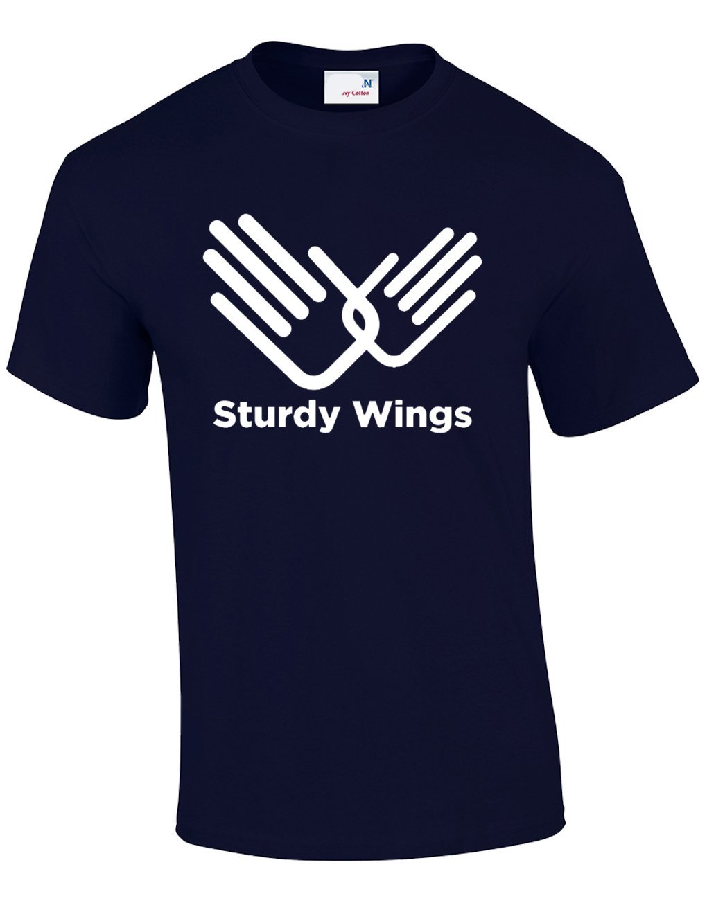 Crown Designs Sturdy Wings Comedy Movie Film Inspired for Men & Teenagers T-Shirts Tops - Navy/Large