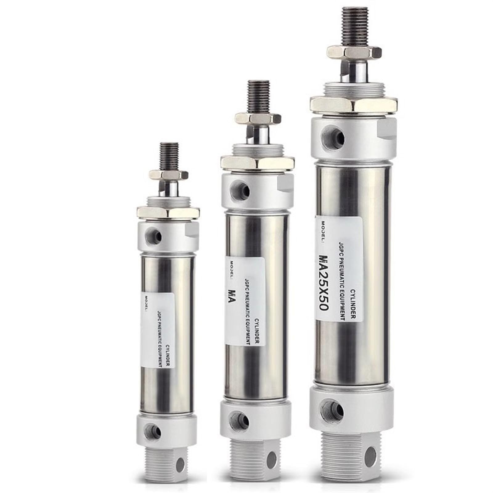 Mini siłownik pneumatyczny ze stali nierdzewnej z podwójnym efektem pojedynczy trzpień otwór 25 mm skok 10 ~ 500 mm MA32 1 szt. (Stroke 350 mm)