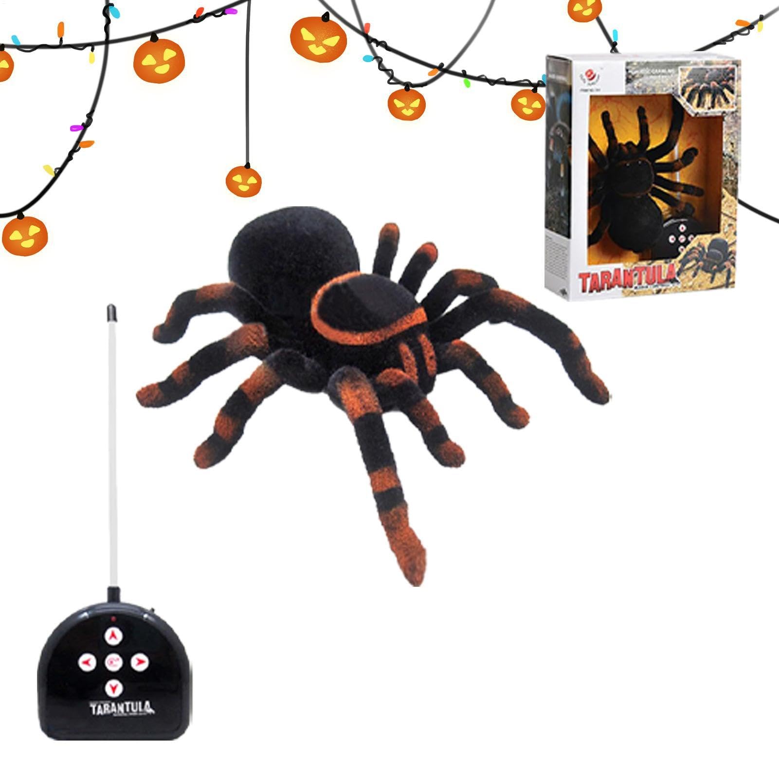 Generisch Juguete de araña teledirigido teledirigido | Modelo de araña de | terror | Broma de broma, juguete eléctrico teledirigido, juguete para Halloween