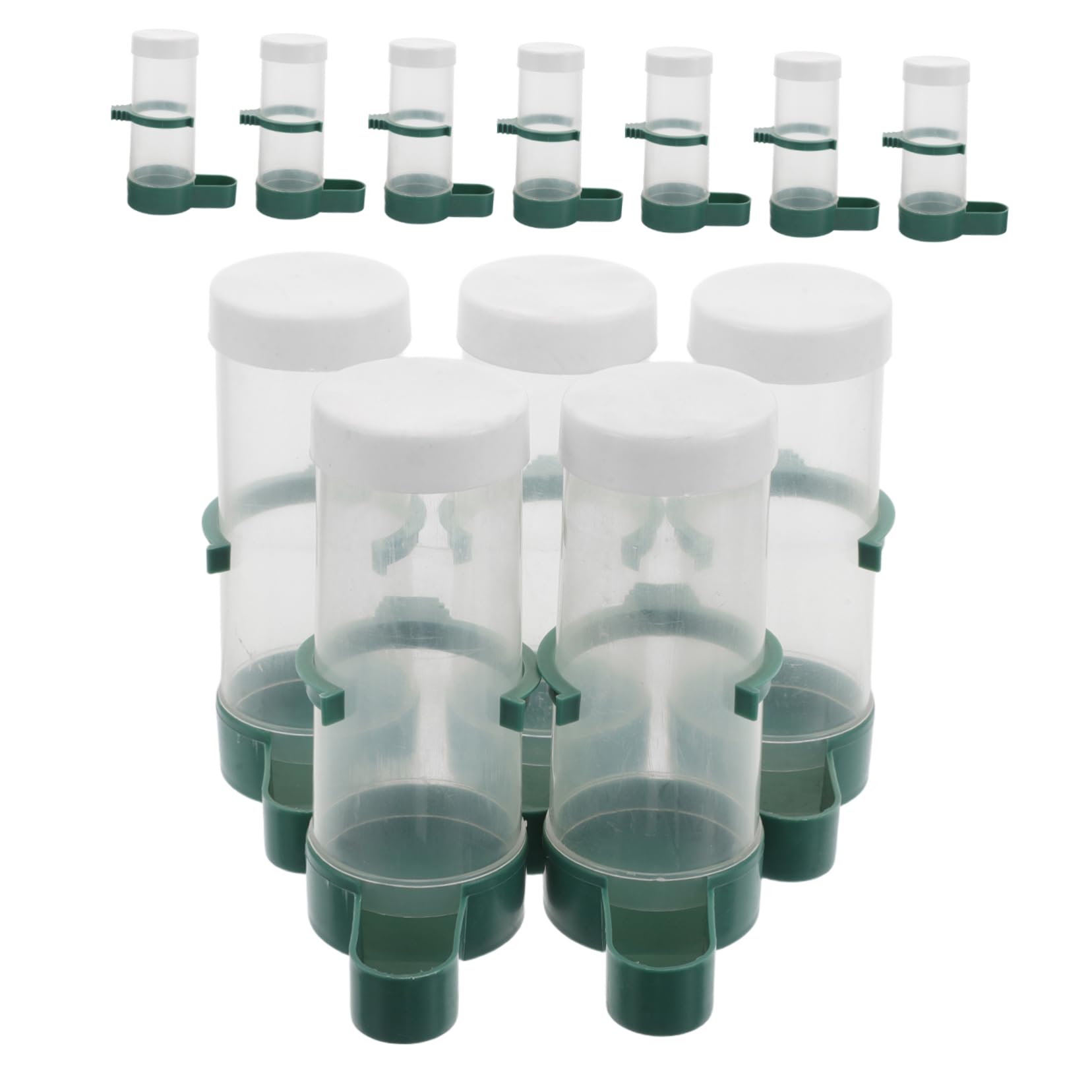 HANABASS 20pièces Distributeur Eau Automatique pour Oiseaux Nourrisseur Pratique pour Perruches Calopsittes Et Petits Oiseaux Accessoires De Cage pour Aliment Autonome Équilibré
