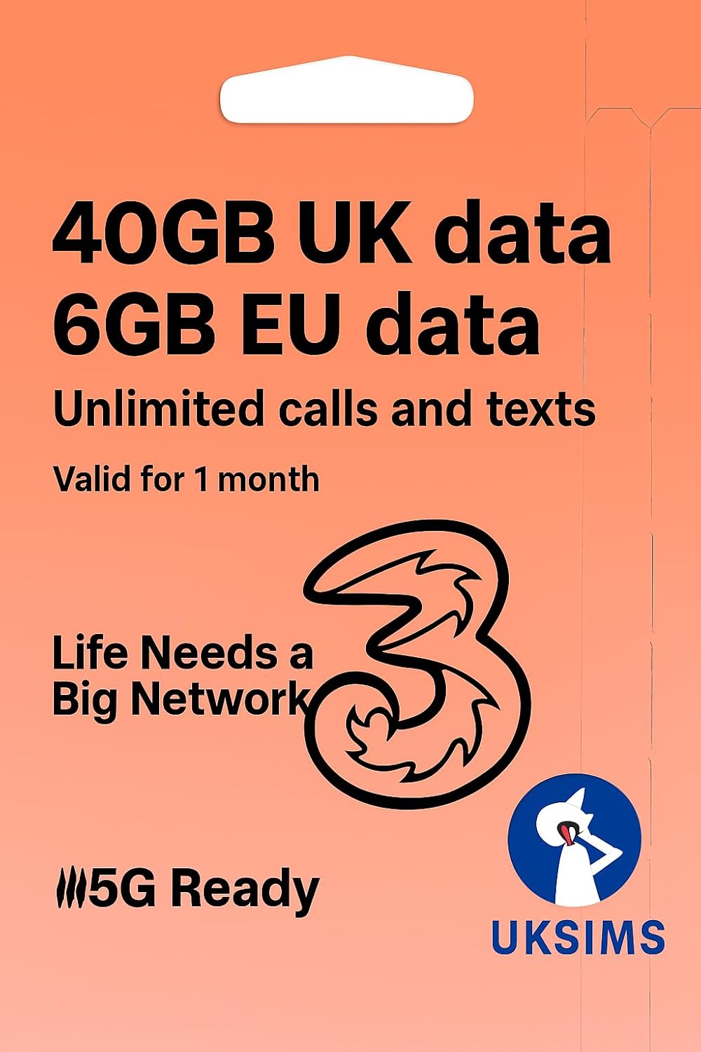Prepaid Mobile PAYG SIM Card with UK number | 40GB UK DATA – 6GB EU DATA | 30 days validity | Unltd Texts & Mins | Covers 71 Countries incl. UK, Europe, SE Asia and S. America (40GB)