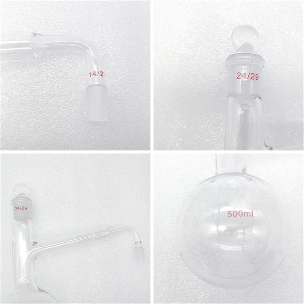 Equipos y suministros de laboratorio Matraz de destilación vidrio 500 ml (paquete 1) for cristalería laboratorio