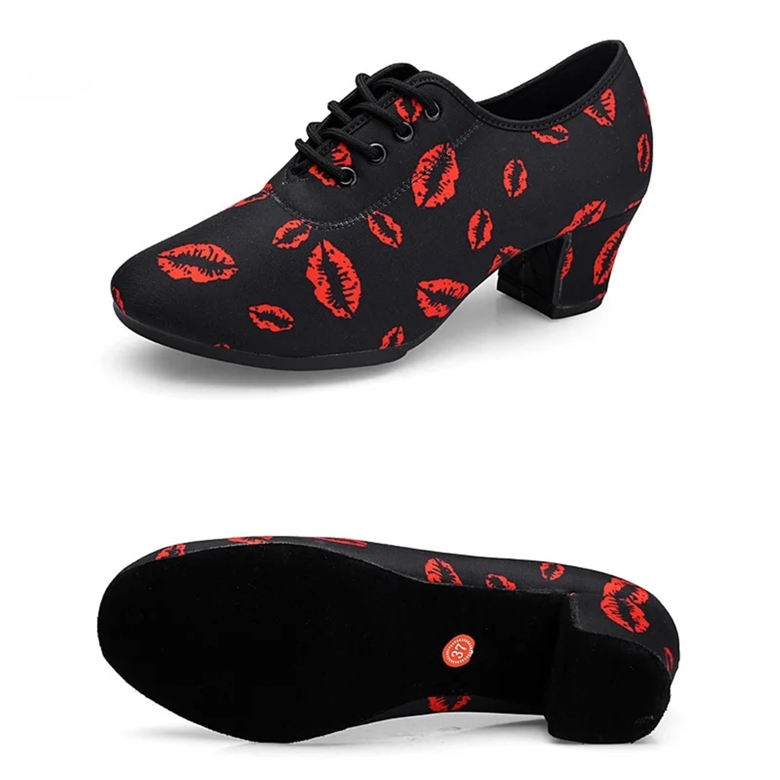 Psnklmm Unisex Straight Fur 5Cm Soft Sole Dance Shoes Ballroom Dancing Modern Tango Jazz Performance Practise Shoes(,40)