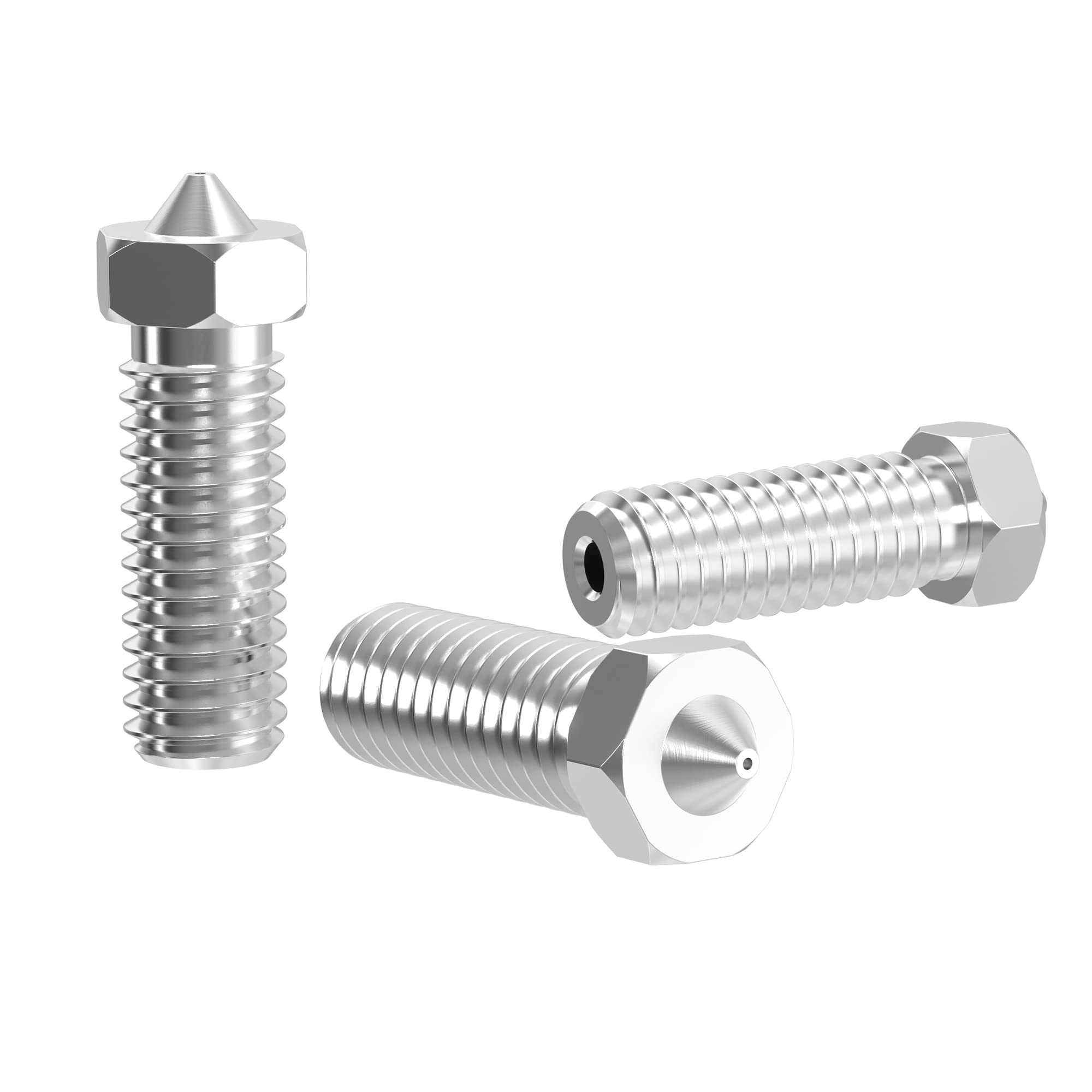 10er Set Messing-Düsen 0,4 Mm Für Volcano 3D-Drucker – M6-Gewinde, 1,75 Mm Filament, Hochwertig & Langlebig