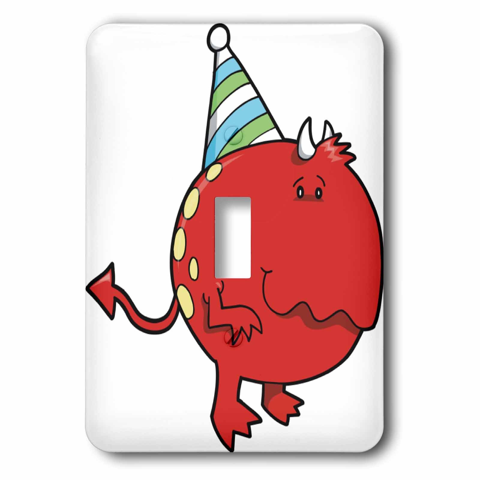 Interrupteur à bascule monstre rouge mignon multicolore pour decoration de chambre d'enfant