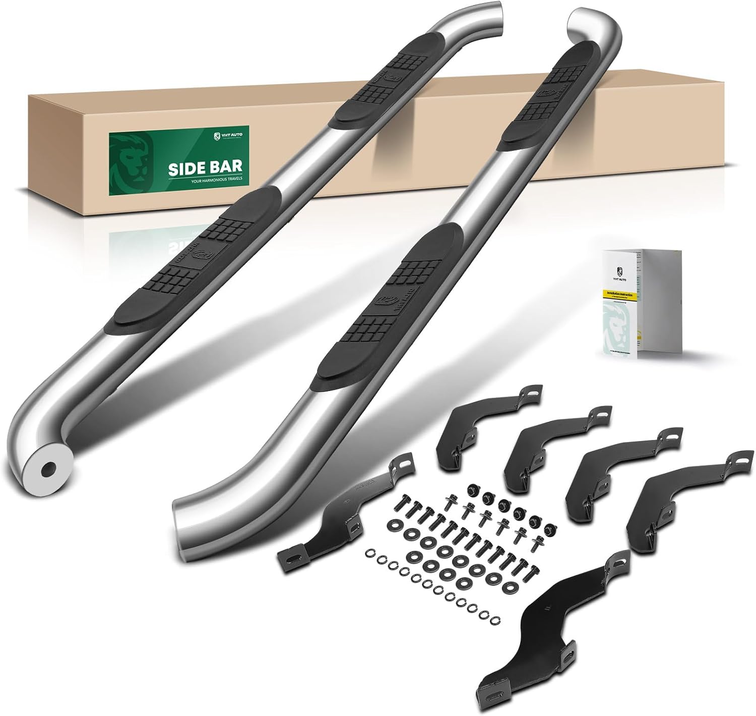 Amazon.com: YHTAUTO 3 Inch Running Boards Side Step Bars Fit Ford ...