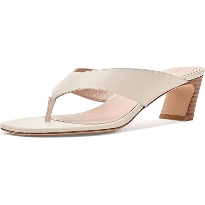 Stuart Weitzman Stassi Thong 50 linen/new camel