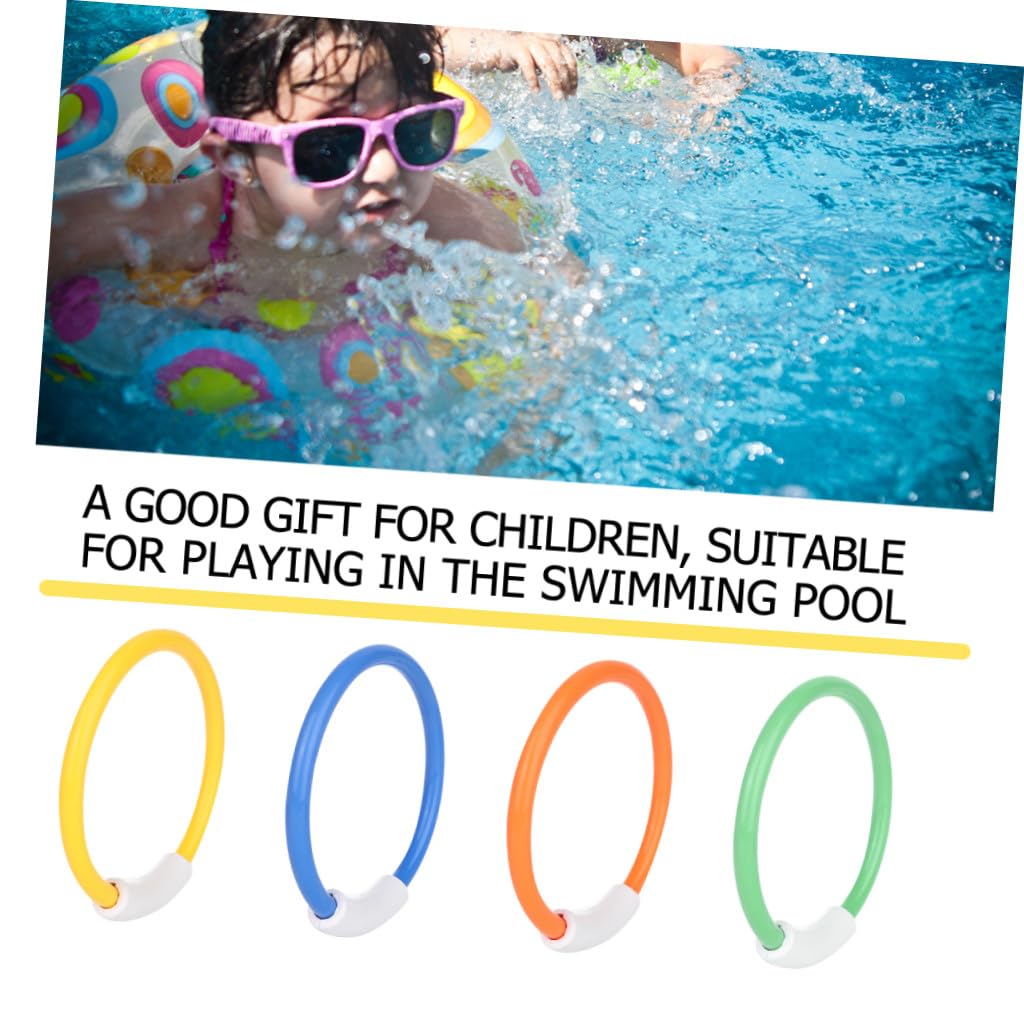 Hemobllo Lot de 21 Jouets de Plongée Garçon et Filles Bâtons et Anneaux de Plongée Plastique Couleur Aléatoire Jeu Piscine Natation Débutants