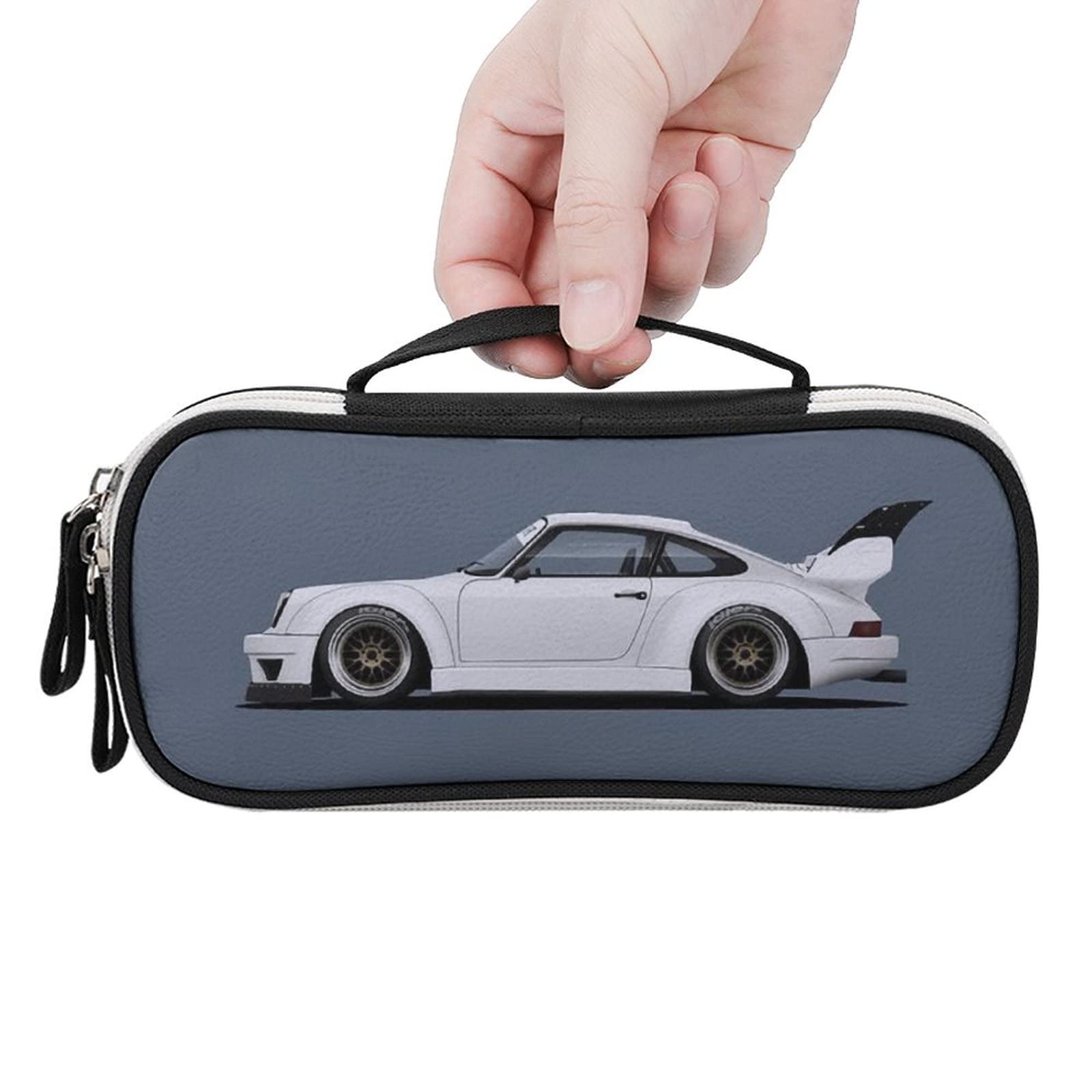 Amazon.co.jp: スポーツカー PU 革 ペンケー 筆箱 大容量 シンプル