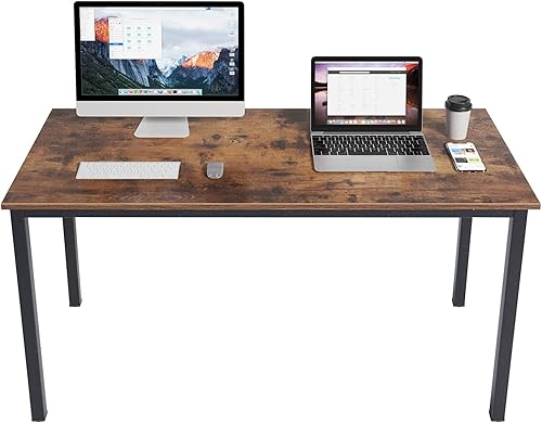 Miniatura 109 de DlandHome Escritorio pequeño para computadora de 31.5 pulgadas, mesa de escritura para espacios pequeños, mesa de estudio, escritorio para Nogal