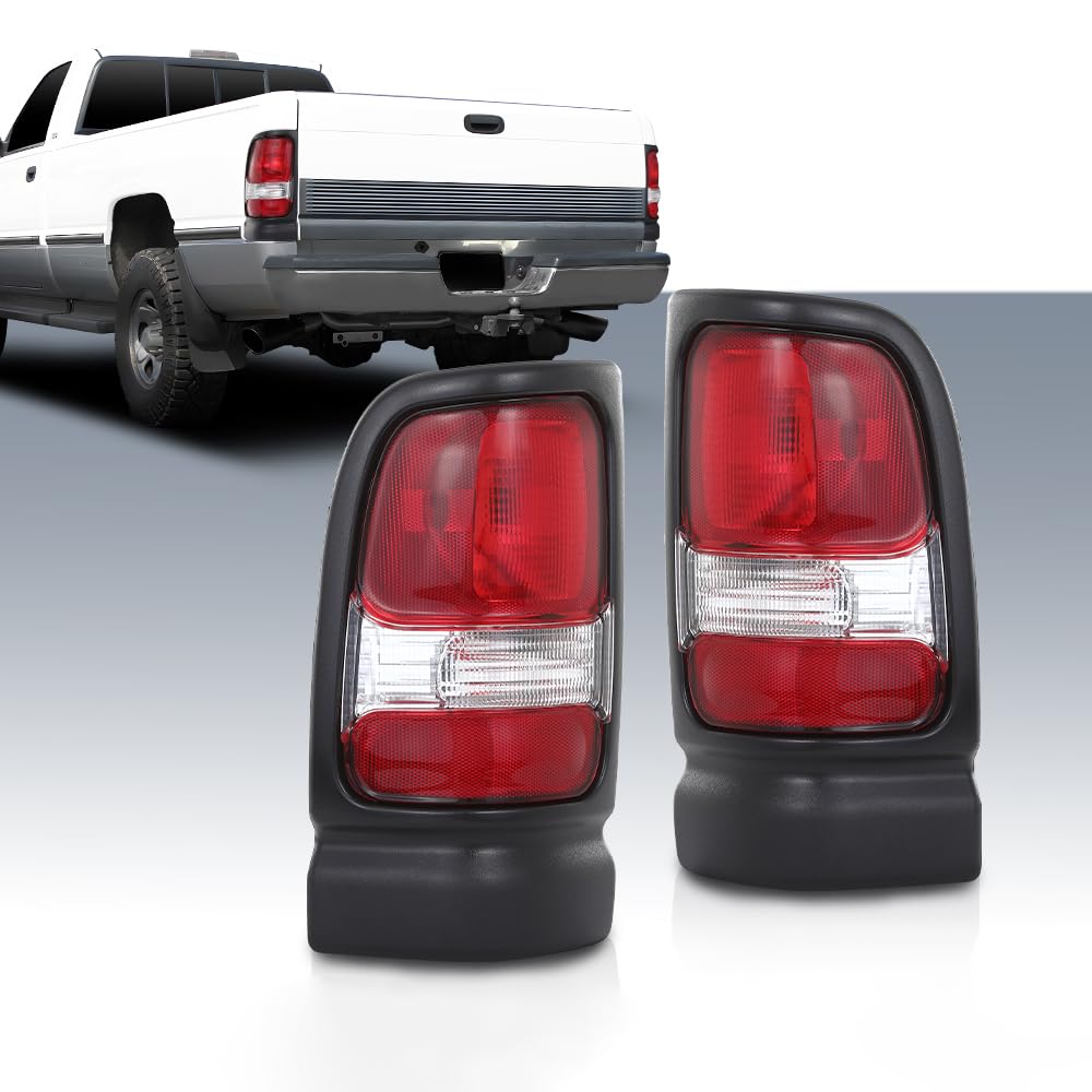Passenger Side Rear Tail Light For 1995-2002 Dodge Ram 1500 – TYC Black Housing