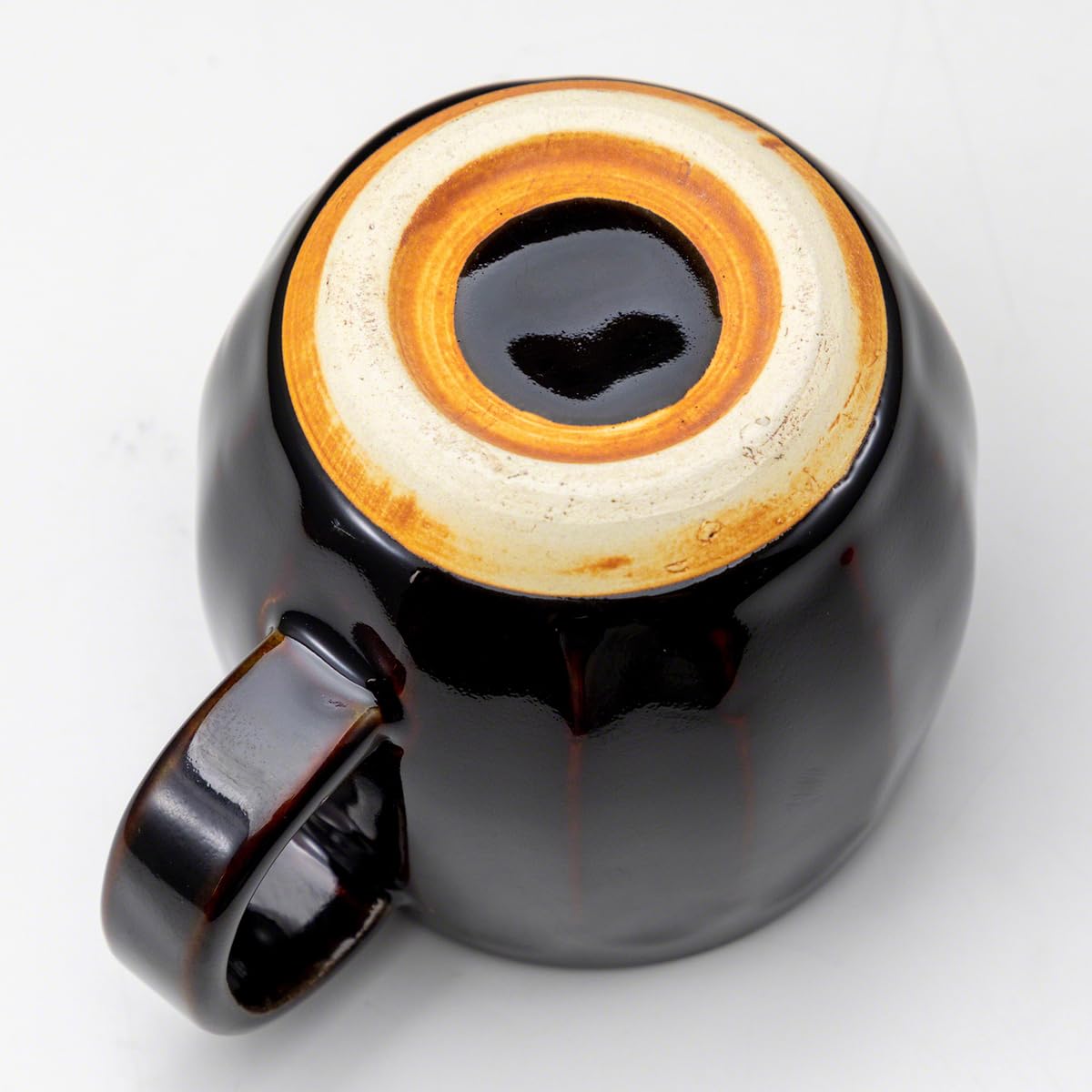 Asayu Japan Keramik Kaffeeaufguss-Set in Schokoladenbraun mit Papierfilterhalterung und Dripper mit 3 Löchern für Kaffee und Tee (Zubehör Keramiktasse)