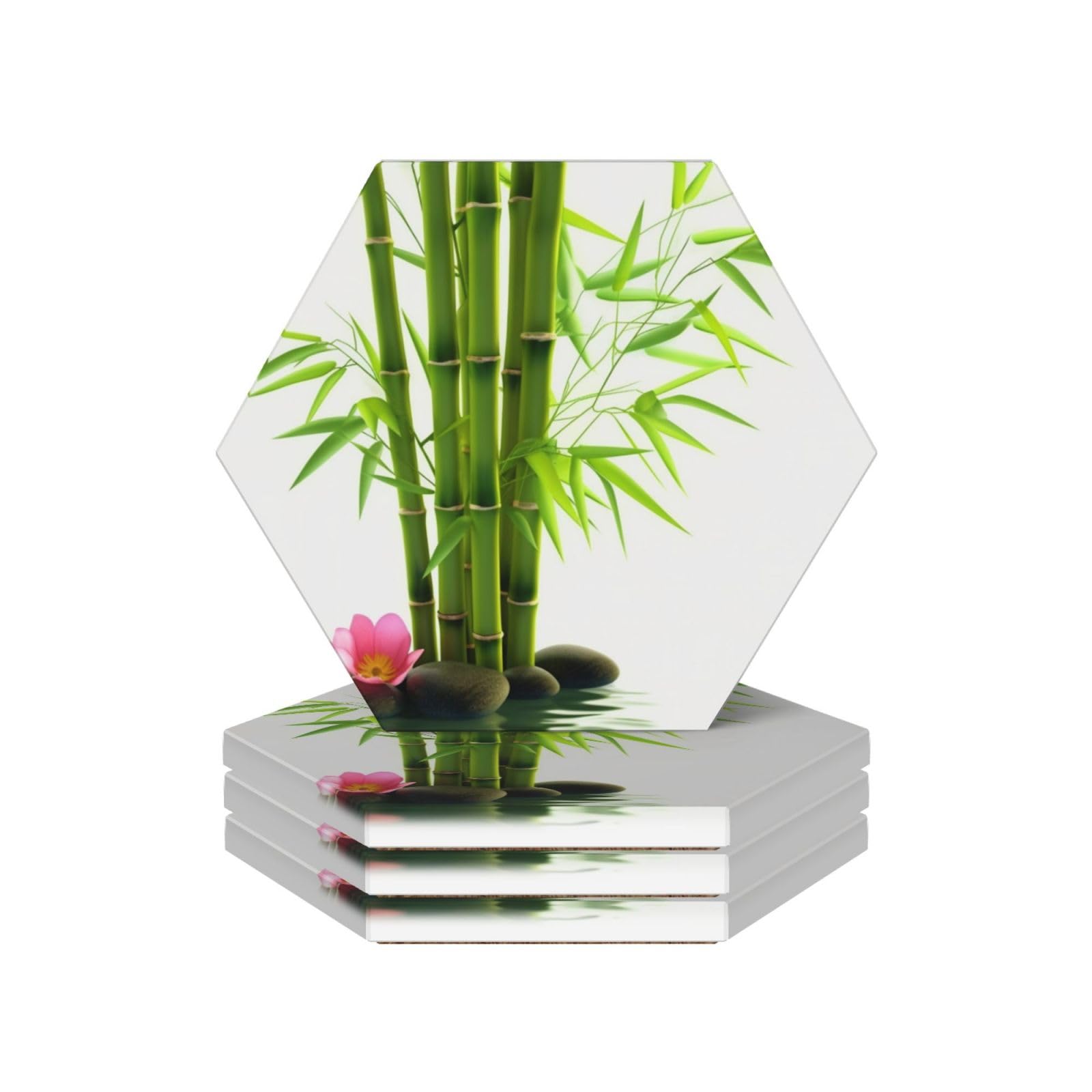 Dessous de verre en céramique lotus pour des apéritifs sereins et chics