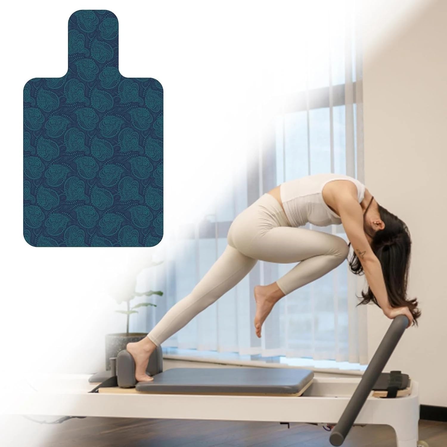 deska do ćwiczeń Ulepszone wygodne i chłonne Pilates Reformer Mat Ręcznik dla mężczyzn i kobiet - dodatkowa stabilność łóżko do jogi