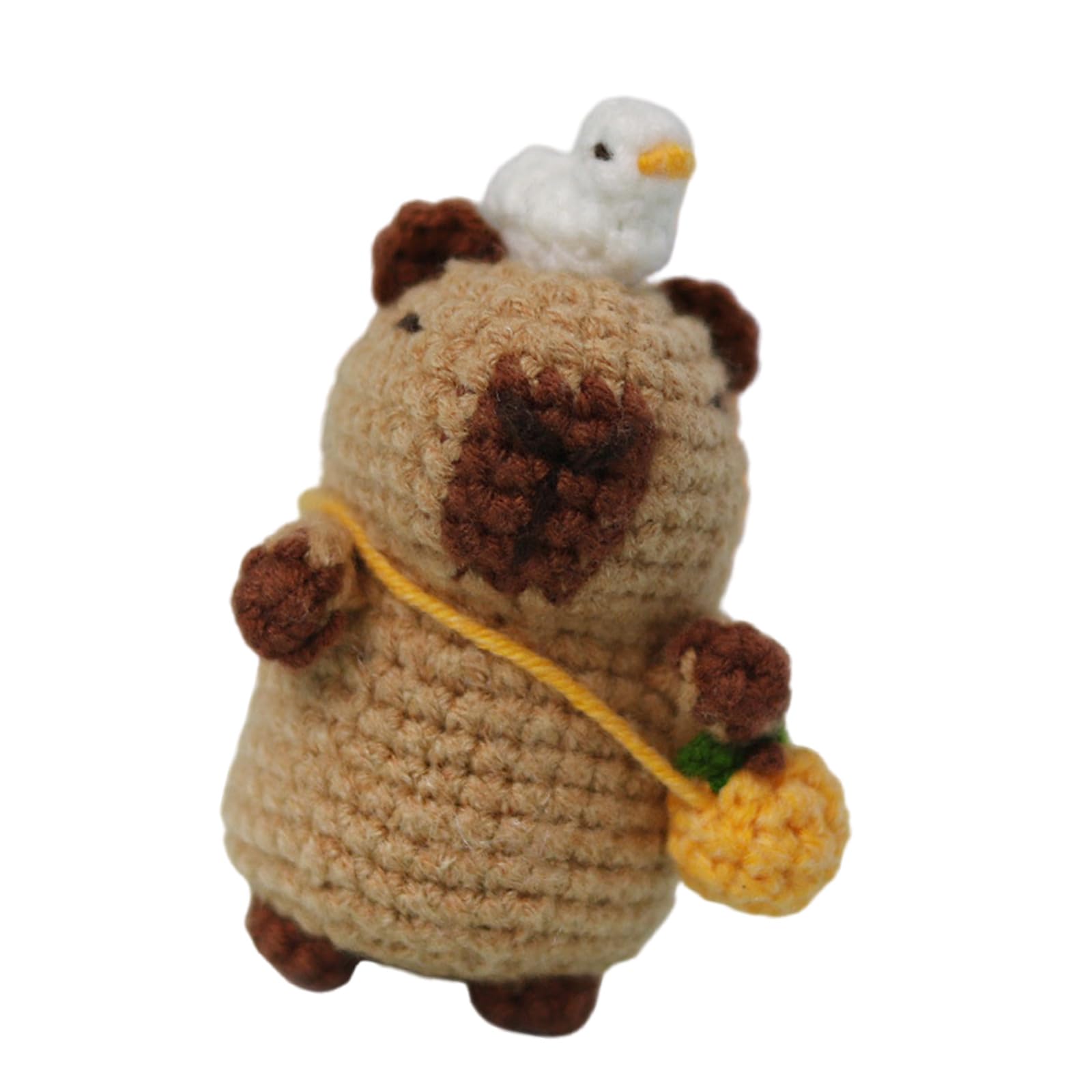 Yhplxyuus Keychain Crochet Set for Beginner with Step-by-Step Video Tutorial Instruction Animal Crochet Knitting Supply