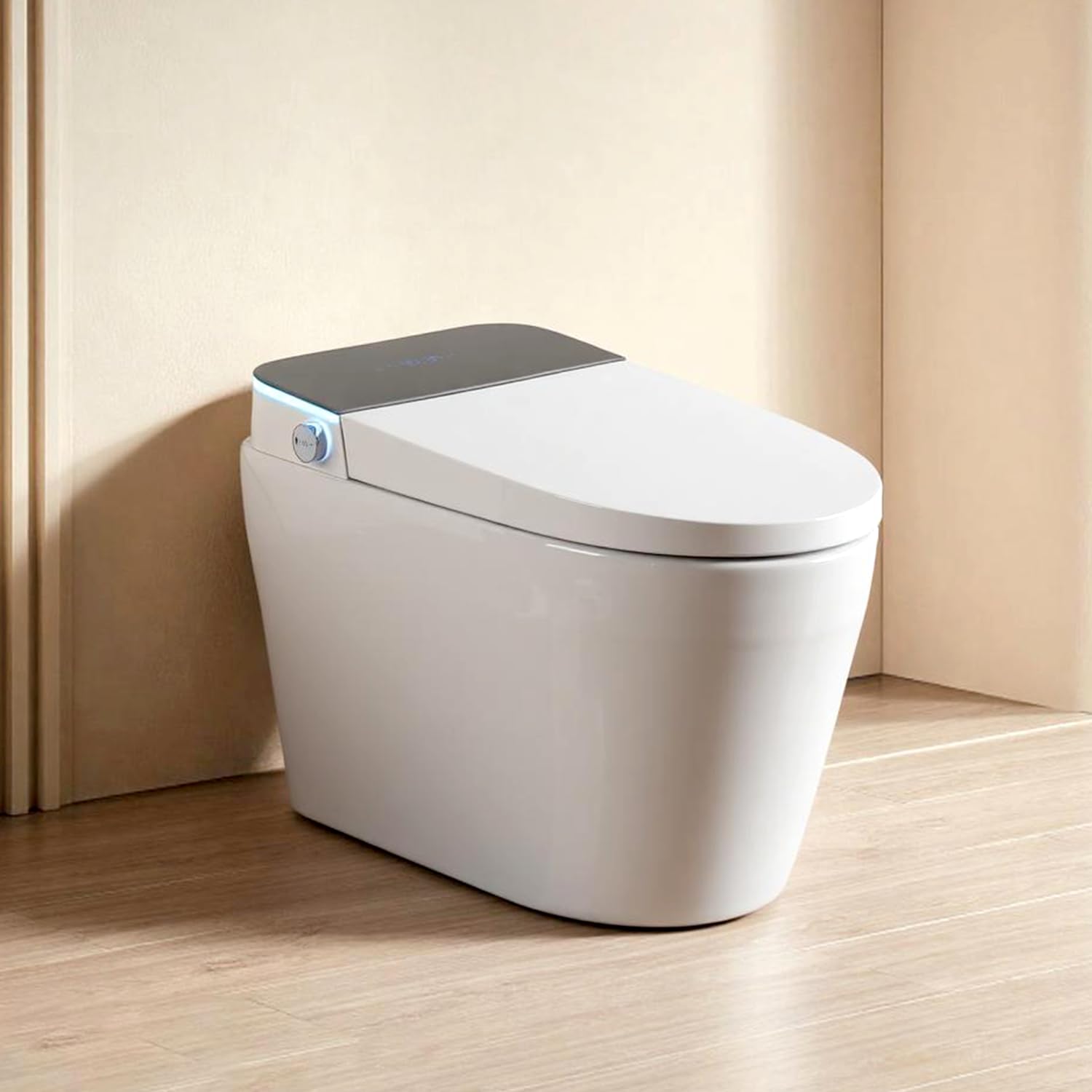 INSTER One-Piece Smart Toilet, Black Panel, Auto Clean, Integrated Bidet