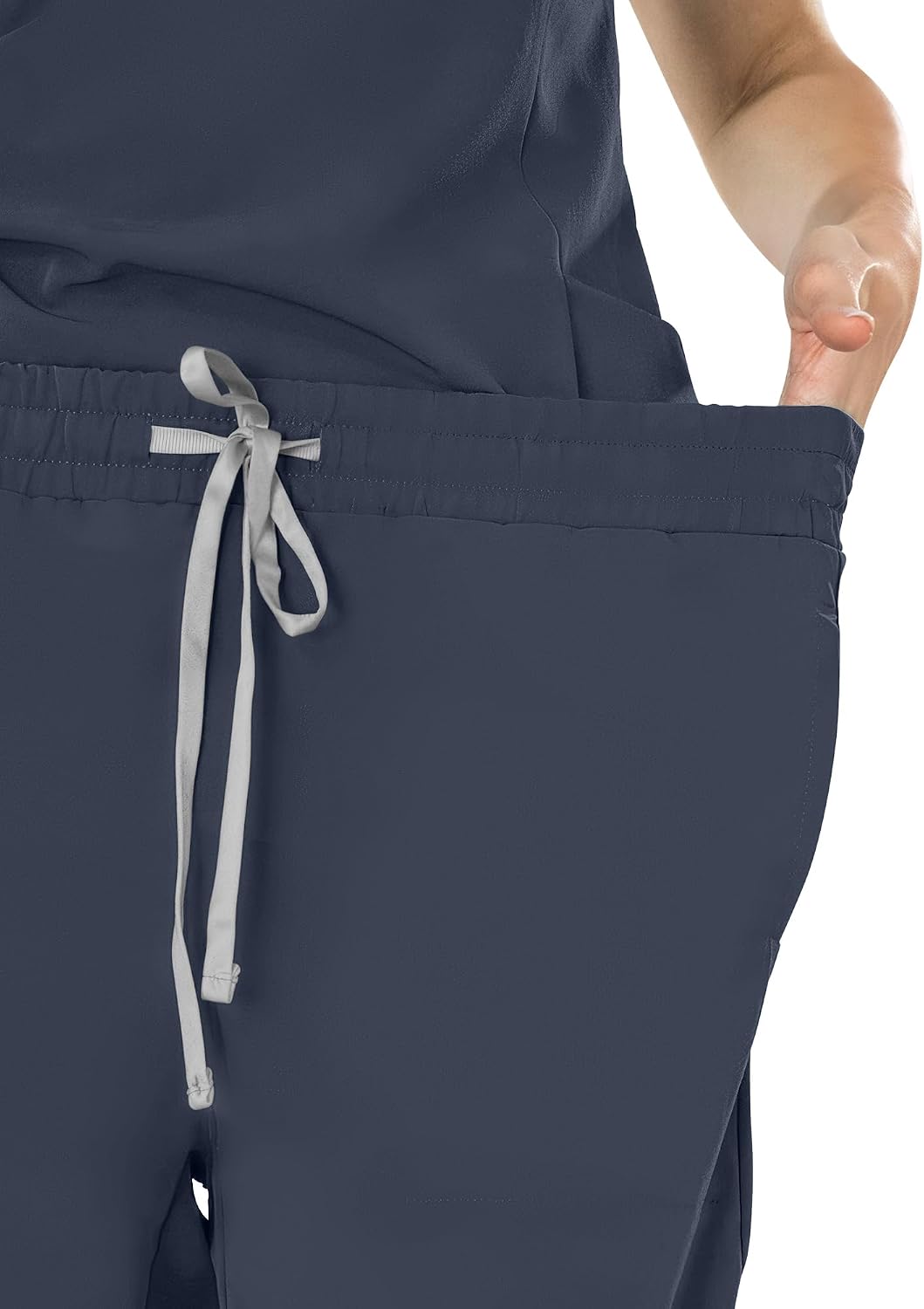 Women Straight Leg Scrub Pants - Stretch 5 Pockets Medical Cargo